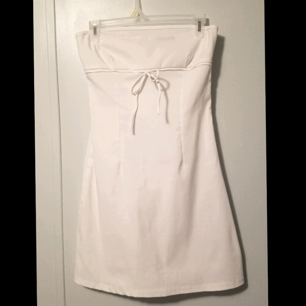 White Strapless Dress